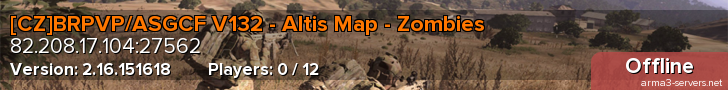 [CZ]BRPVP/ASGCF V132 - Altis Map - Zombies