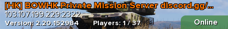 [HK] BOWHK Private Mission Server discord.gg/2bMEQk9JU8
