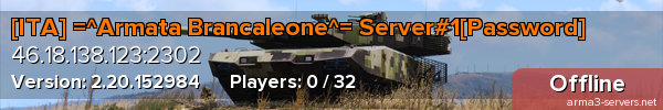 [ITA] =^Armata Brancaleone^= Server#1[Password]