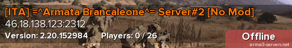 [ITA] =^Armata Brancaleone^= Server#2 [No Mod]