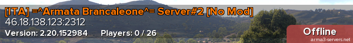 [ITA] =^Armata Brancaleone^= Server#2 [No Mod]