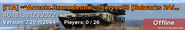 [ITA] =^Armata Brancaleone^= Server#3 [Bulwarks 24/7]