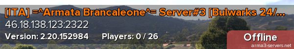 [ITA] =^Armata Brancaleone^= Server#3 [Bulwarks 24/7]