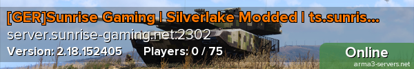 [GER]Sunrise Gaming | Silverlake Modded | ts.sunrise-gaming.