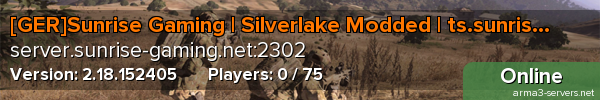 [GER]Sunrise Gaming | Silverlake Modded | ts.sunrise-gaming.