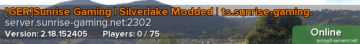 [GER]Sunrise Gaming | Silverlake Modded | ts.sunrise-gaming.