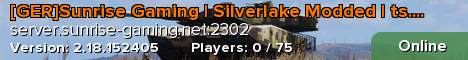 [GER]Sunrise Gaming | Silverlake Modded | ts.sunrise-gaming.