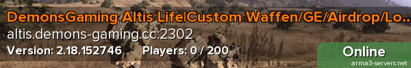 DemonsGaming Altis Life|Custom Waffen/GE/Airdrop/Loadouts/GW