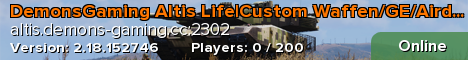 DemonsGaming Altis Life|Custom Waffen/GE/Airdrop/Loadouts/GW