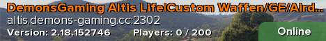 DemonsGaming Altis Life|Custom Waffen/GE/Airdrop/Loadouts/GW