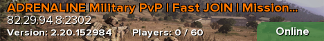 ADRENALINE Military PvP | Fast JOIN | Missions & Territories