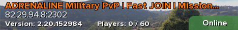 ADRENALINE Military PvP | Fast JOIN | Missions & Territories