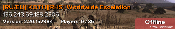 [RU/EU][KOTH][RHS] Worldwide Escalation
