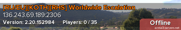 [RU/EU][KOTH][RHS] Worldwide Escalation