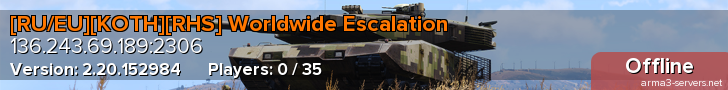 [RU/EU][KOTH][RHS] Worldwide Escalation