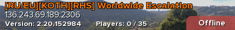 [RU/EU][KOTH][RHS] Worldwide Escalation