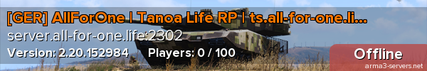 [GER] AllForOne | Tanoa Life RP | ts.all-for-one.life