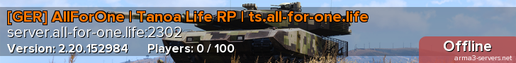 [GER] AllForOne | Tanoa Life RP | ts.all-for-one.life