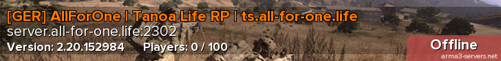 [GER] AllForOne | Tanoa Life RP | ts.all-for-one.life