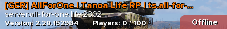 [GER] AllForOne | Tanoa Life RP | ts.all-for-one.life