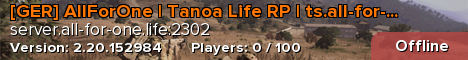 [GER] AllForOne | Tanoa Life RP | ts.all-for-one.life