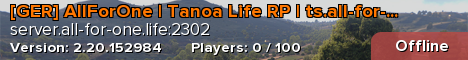 [GER] AllForOne | Tanoa Life RP | ts.all-for-one.life