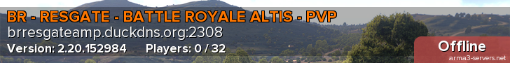 BR - RESGATE - BATTLE ROYALE ALTIS - PVP