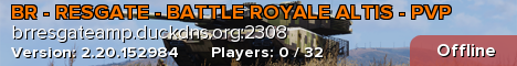 BR - RESGATE - BATTLE ROYALE ALTIS - PVP