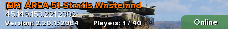 [BR] ÁREA 51 Stratis Wasteland