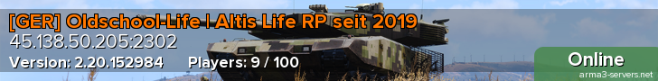 [GER] Oldschool-Life | Altis Life RP seit 2019