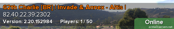 62th Charlie [BR] | Invade & Annex - Altis |