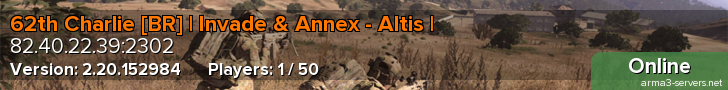 62th Charlie [BR] | Invade & Annex - Altis |